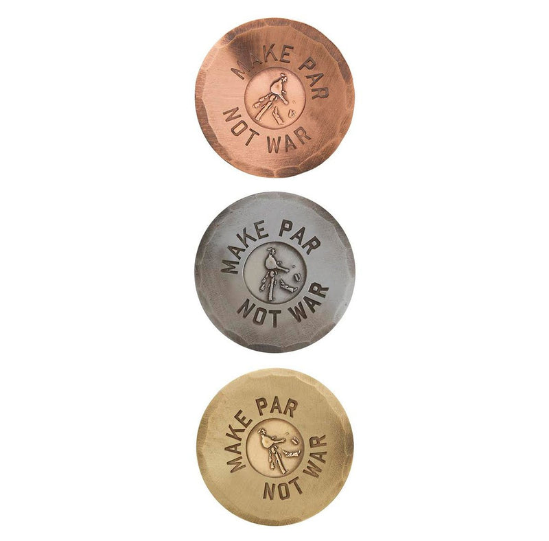 Make Par Not War Hand Forged Ball Marker image