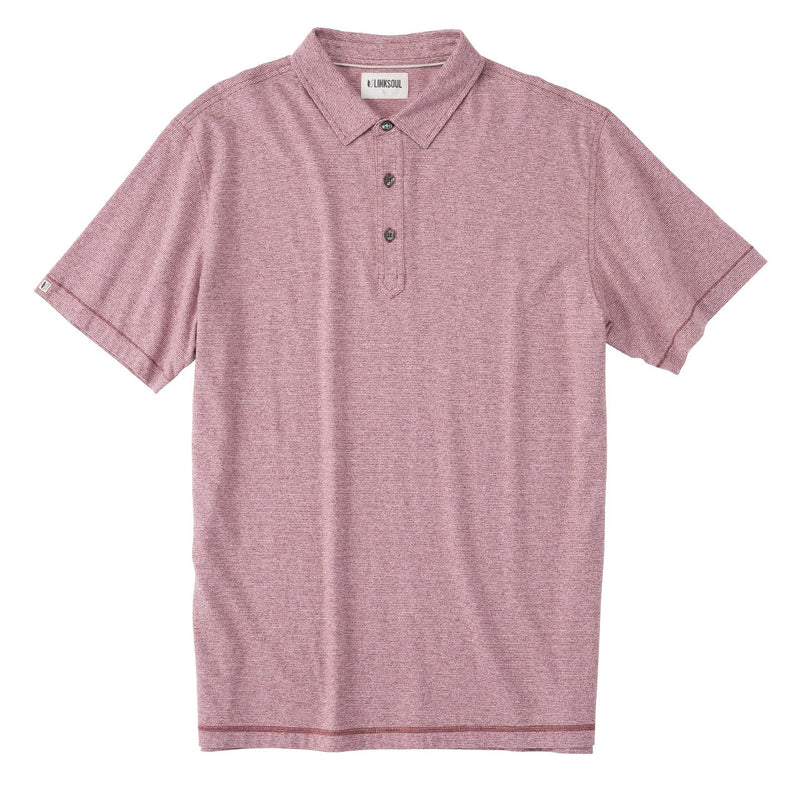 Knotwood Marled Yarn Dyed Striped Knit Polo image