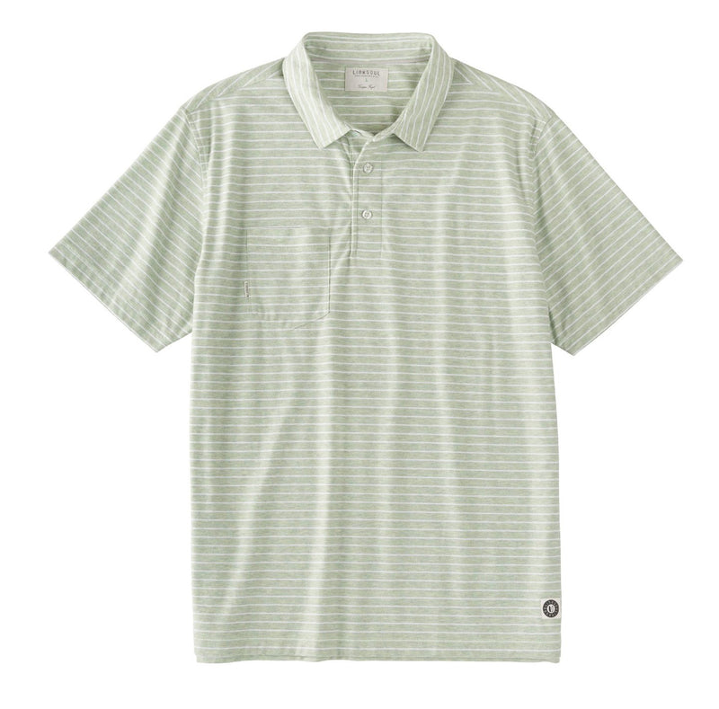 Heathered Yarn Dyed Stripe Short Sleeve Shirt image