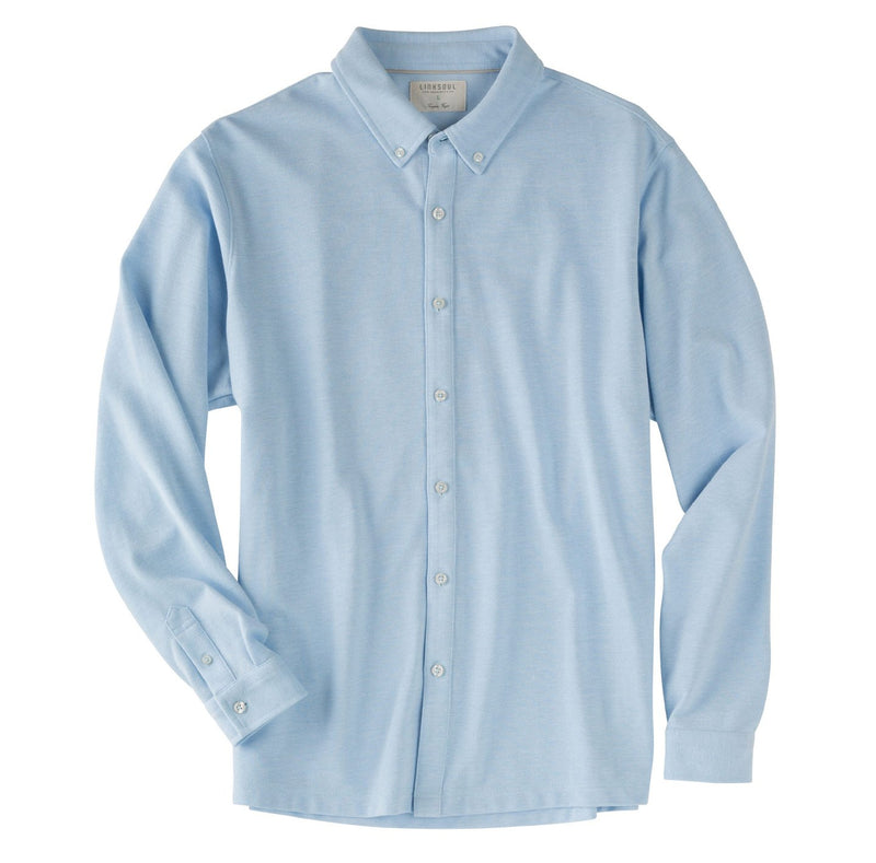Long Sleeve Full Button Pique Shirt image