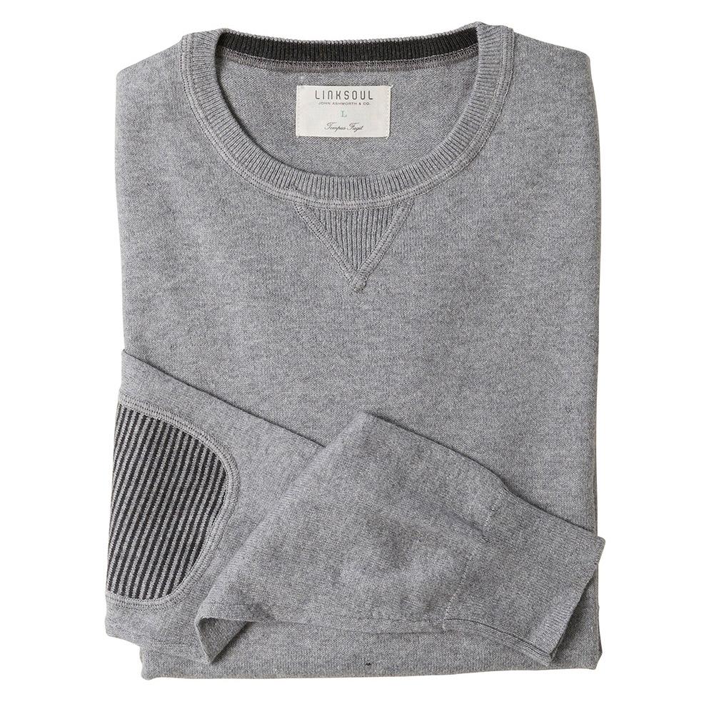 Linksoul Cotton-Cashmere Elbow Patch Sweater